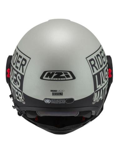 Capacete Modular NZI Minimod Duo Involt cinza preto P/J ECE 22.06