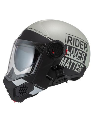 Casque Modulable NZI Minimod Duo Involt gris noir P/J ECE 22.06