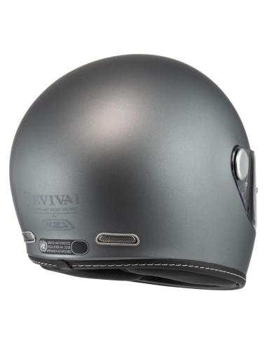 Casco NZI Revival Antracita Mate ECE 22.06 Integral Retro