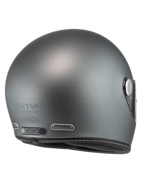 Capacete NZI Revival Antracite Fosco ECE 22.06 Integral Retro
