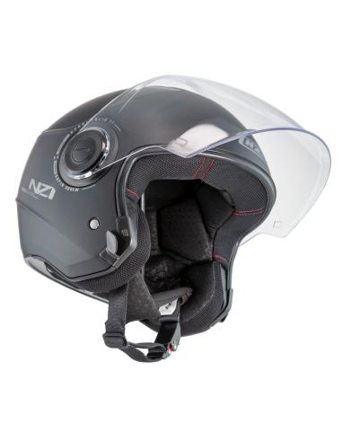 Jet Helmet NZI Civic Matte Black Screen ECE 22.06