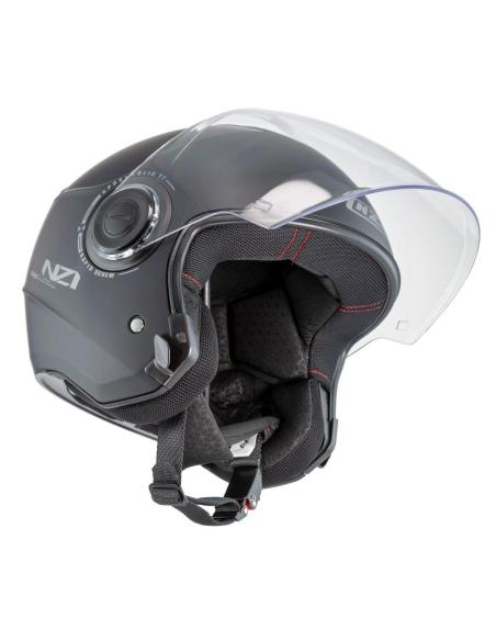 Jet Helmet NZI Civic Matte Black Screen ECE 22.06