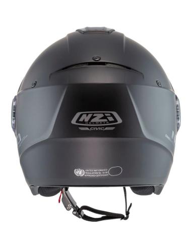 Casco Jet NZI Civic Nero Opaco Visiera ECE 22.06