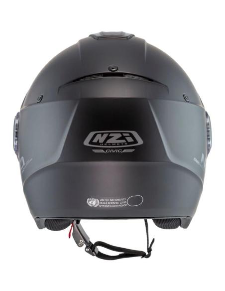 Capacete Jet NZI Civic Preto Fosco Viseira ECE 22.06