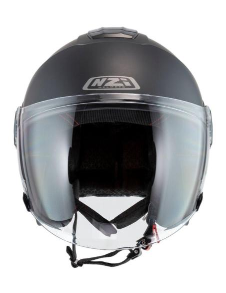 Casco Jet NZI Civic Nero Opaco Visiera ECE 22.06