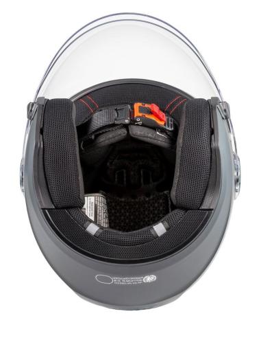 Capacete Jet NZI Civic Nardo Gray Visor ECE 22.06