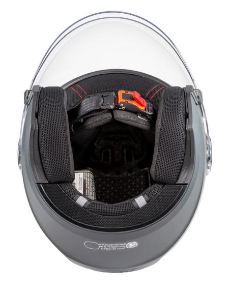 Capacete Jet NZI Civic Nardo Gray Visor ECE 22.06