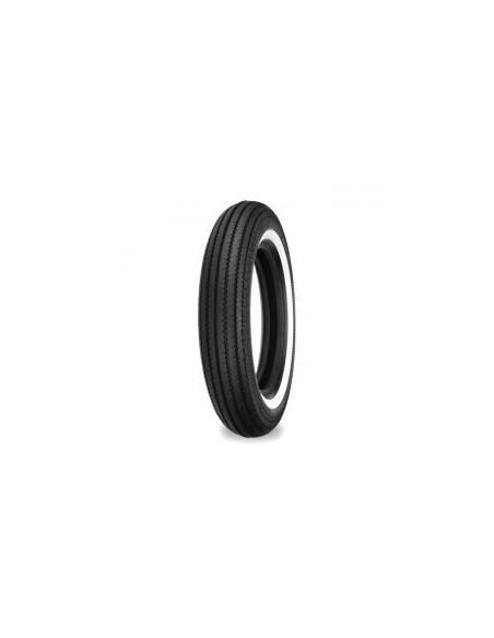 Pneu Shinko Avant/Arrière. E270 4.50-18 (70H) Classique Bande Blanche