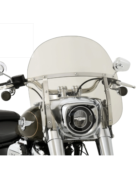 MEMPHIS FATS 17” CLEAR WINDSHIELD FOR HARLEY DAVIDSON FAT BOY 2018-2024