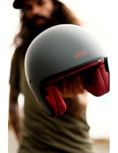 Casque Jet Garibaldi G03X Fiberglass Vintage ECE 22.06 | Iguana Custom