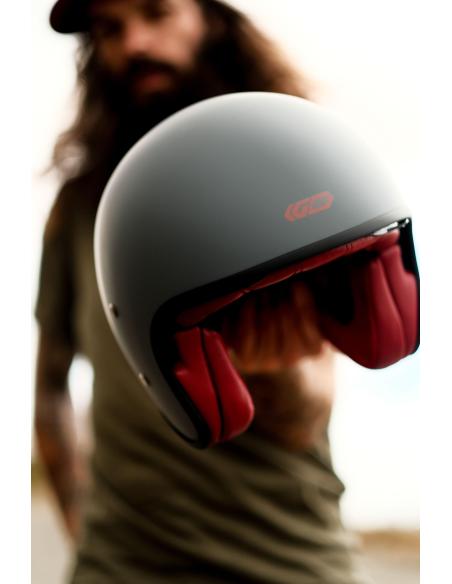 Garibaldi G03X Fiberglass Vintage Jet Helmet ECE 22.06 | Iguana Custom