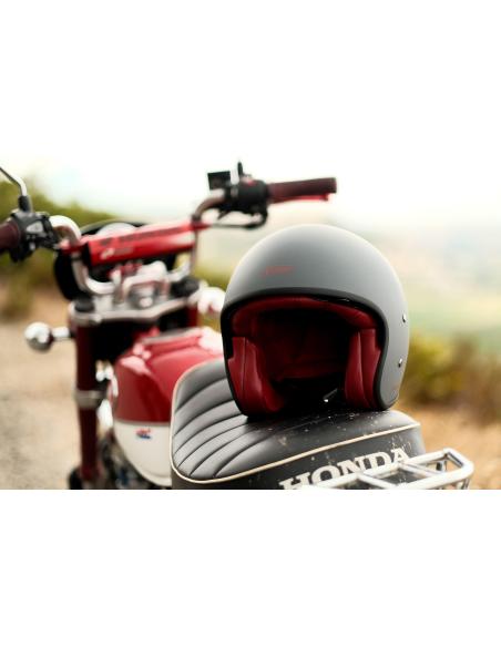 Capacete Jet Garibaldi G03X Fiberglass Vintage ECE 22.06 | Iguana Custom