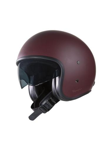 Capacete Jet Garibaldi G03X Vermelho oxide mate Fiberglass Vintage ECE 22.06 | Iguana Custom