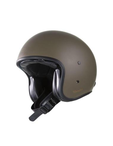 Capacete Jet Garibaldi G03X Marrom café mate Fiberglass Vintage ECE 22.06 | Iguana Custom