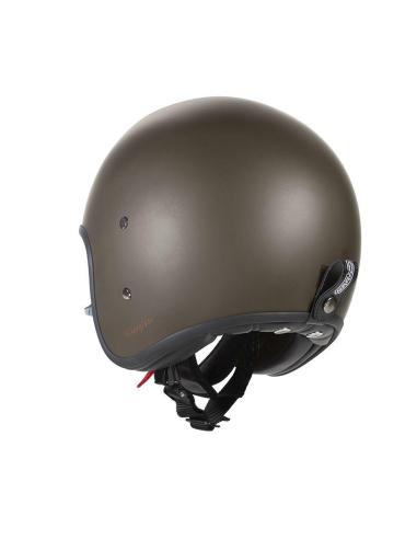 Capacete Jet Garibaldi G03X Marrom café mate Fiberglass Vintage ECE 22.06 | Iguana Custom