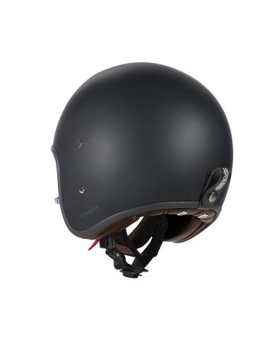 Casque Jet Garibaldi G03X Noir Mat Fiberglass Vintage ECE 22.06 | Iguana Custom