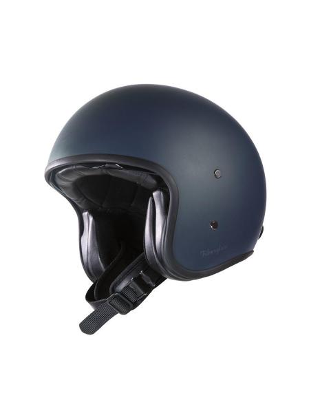 Capacete Jet Garibaldi G03X Azul Fosco Fiberglass Vintage ECE 22.06 | Iguana Custom