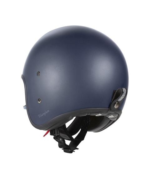 Casco Jet Garibaldi G03X Blu opaco Fiberglass Vintage ECE 22.06 | Iguana Custom