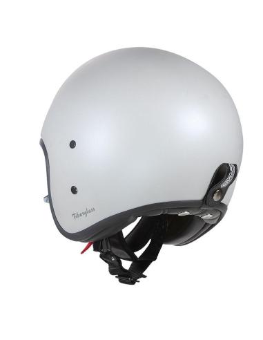 Casco Jet Garibaldi G03X Blanco mate Fiberglass Vintage ECE 22.06 | Iguana Custom