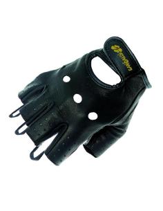 Garibaldi Fingerless Leather Custom Biker Gloves | Iguana Custom