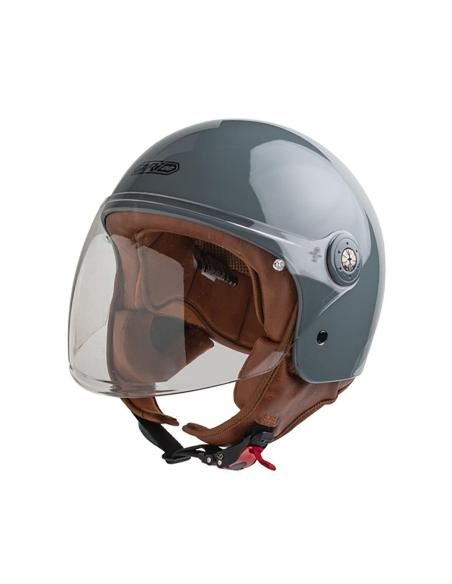 Casco Gari G11 Demi-Jet ECE 22.06 grigio nardo con Visiera | Iguana Custom