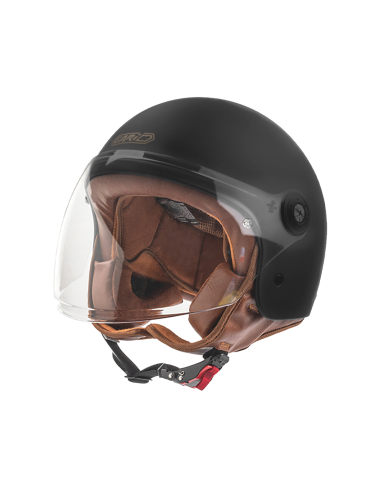 Casco Gari G11 Demi-Jet ECE 22.06 Nero opaco con Visiera | Iguana Custom