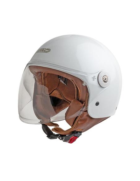 Capacete Gari G11 Demi-Jet ECE 22.06 Branco pérola com Visor | Iguana Custom
