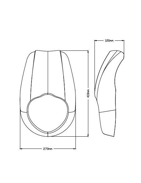 Comprar Cúpula Anarchy Negra Mate Para Vulcan S En650 a precio de oferta