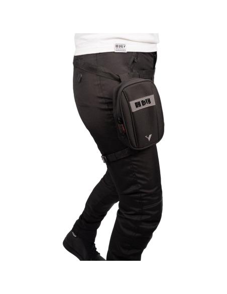 Borsa da Gamba By City Nera | Accessorio Moto Resistente