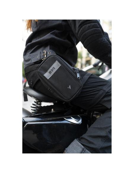 Borsa da Gamba By City Nera | Accessorio Moto Resistente
