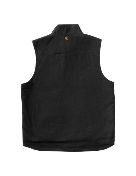 Gilet WCC Sherpa Foderato Canvas Workvest Nero | West Coast Choppers