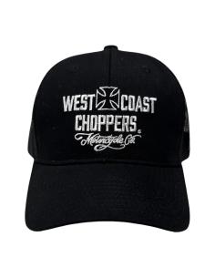Casquette WCC Motorcycle Co. Trucker Cap Noire | West Coast Choppers 2