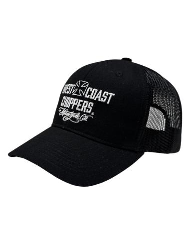 Casquette WCC Motorcycle Co. Trucker Cap Noire | West Coast Choppers