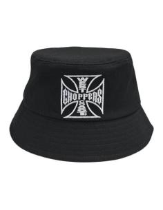Chapeau WCC OG Cross Bucket Hat Black | West Coast Choppers