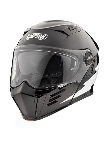 Casco Simpson Darksome Hellfire Modular ECE 22.06 | Visor Solar
