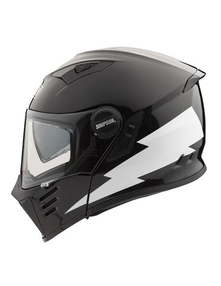 Casque Simpson Darksome Hellfire Modulaire ECE 22.06 | Visière Solaire