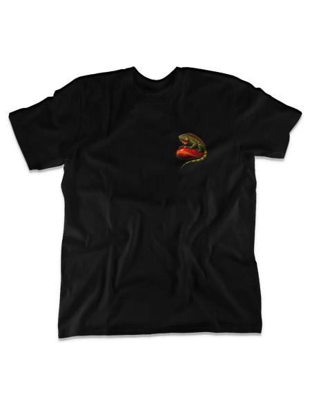 Camiseta Iguana Custom Helmet & Knife Homem | Algodão Orgânico