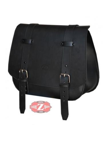 Comprar Alforja Ulises Basica Piel Negra - 36X40X15Cm a precio de oferta