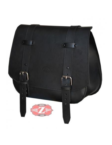 ALFORJA ULISES BASIC BLACK SKIN-36X40X15CM
