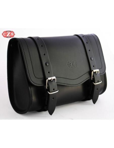 Comprar Alforja Olimpo Basica Piel Negra - 29.5X20X8.5Cm a precio de oferta