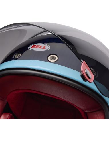 Casque Bell Bullitt GT Carbon Lane Bleu | Casque Vintage ECE 22.06