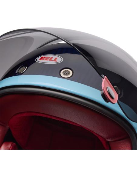Capacete Bell Bullitt GT Carbon Lane Azul | Capacete Vintage ECE 22.06
