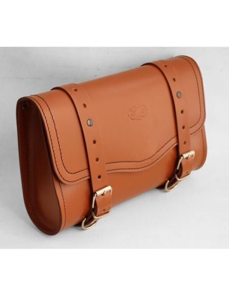 Comprar Alforja Olimpo Basica Piel Marrón Claro - 29.5X20X8.5Cm a precio de oferta