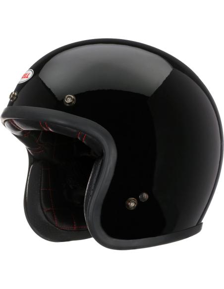 Casco Bell Custom 500 Negro Brillo | Jet Vintage ECE 22.06
