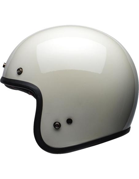 Casque Bell Custom 500 Blanc Vintage Brillant | Jet Vintage ECE 22.06