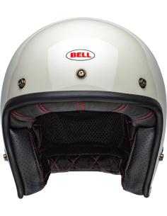 Casco Bell Custom 500 Bianco Vintage Lucido | Jet Vintage ECE 22.06 2