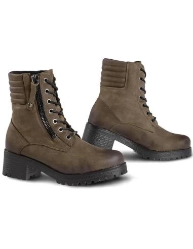 Botins de moto para mulher Falco Misty 2 pretos impermeáveis D3O