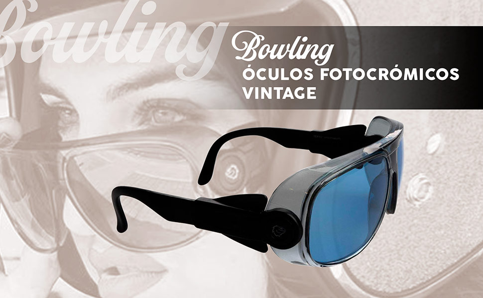 Óculos de sol fotocrómicos Vintage Bowling.