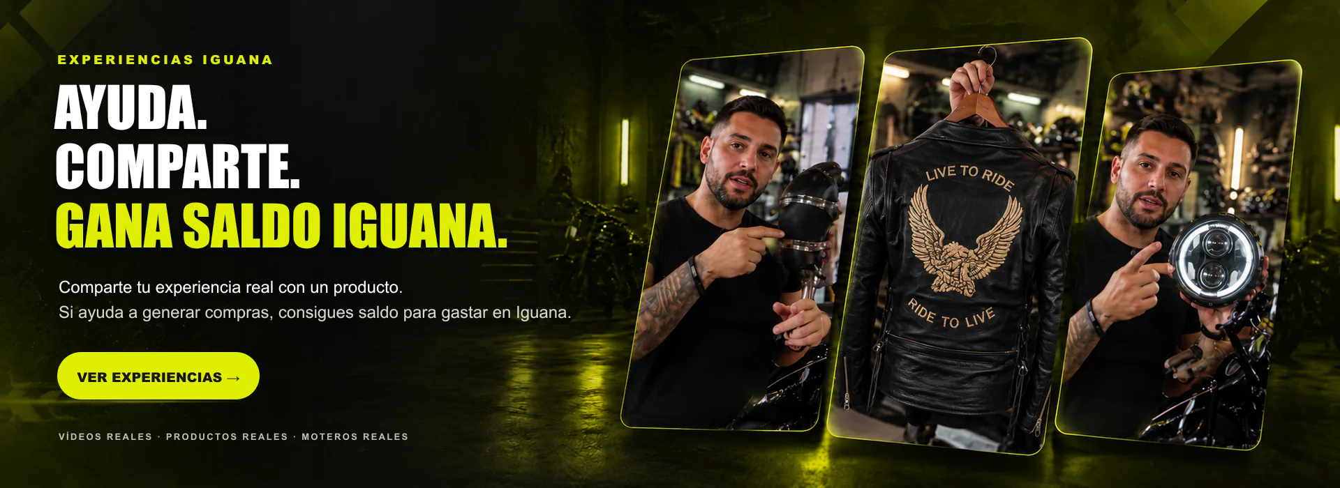 Ayuda, comparte y gana saldo con las EXPERIENCIAS IGUANA