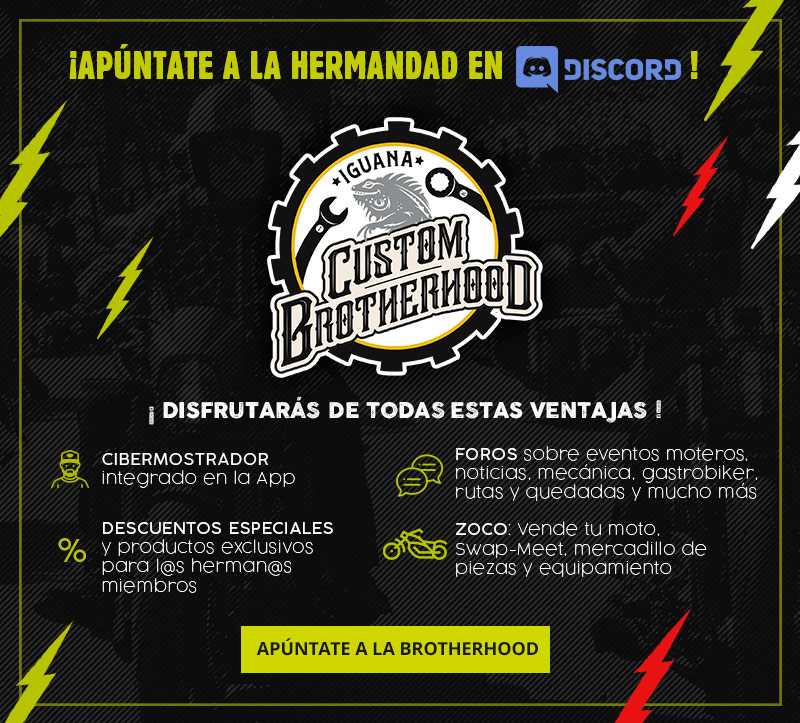 Ap&uacute;ntate a la Iguana Custom Brotherhood